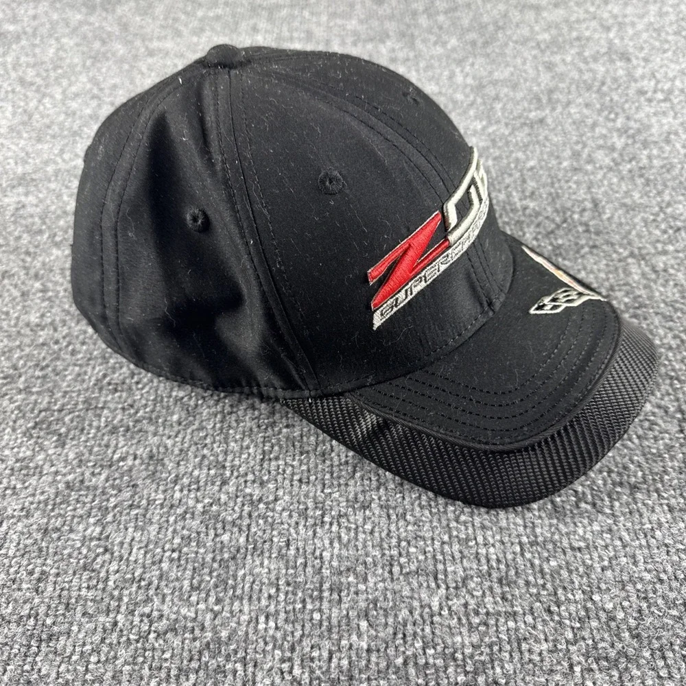 C7 Corvette Z06 Supercharged Black Hat with Carbon Accent Bill - Picture 4 of 9